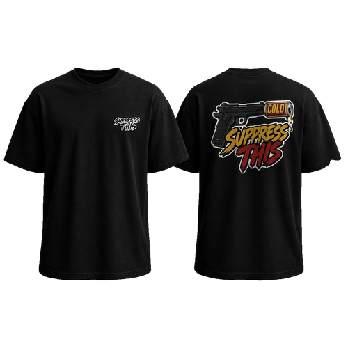 1911 Cold Old School tee — front and back, transparent background