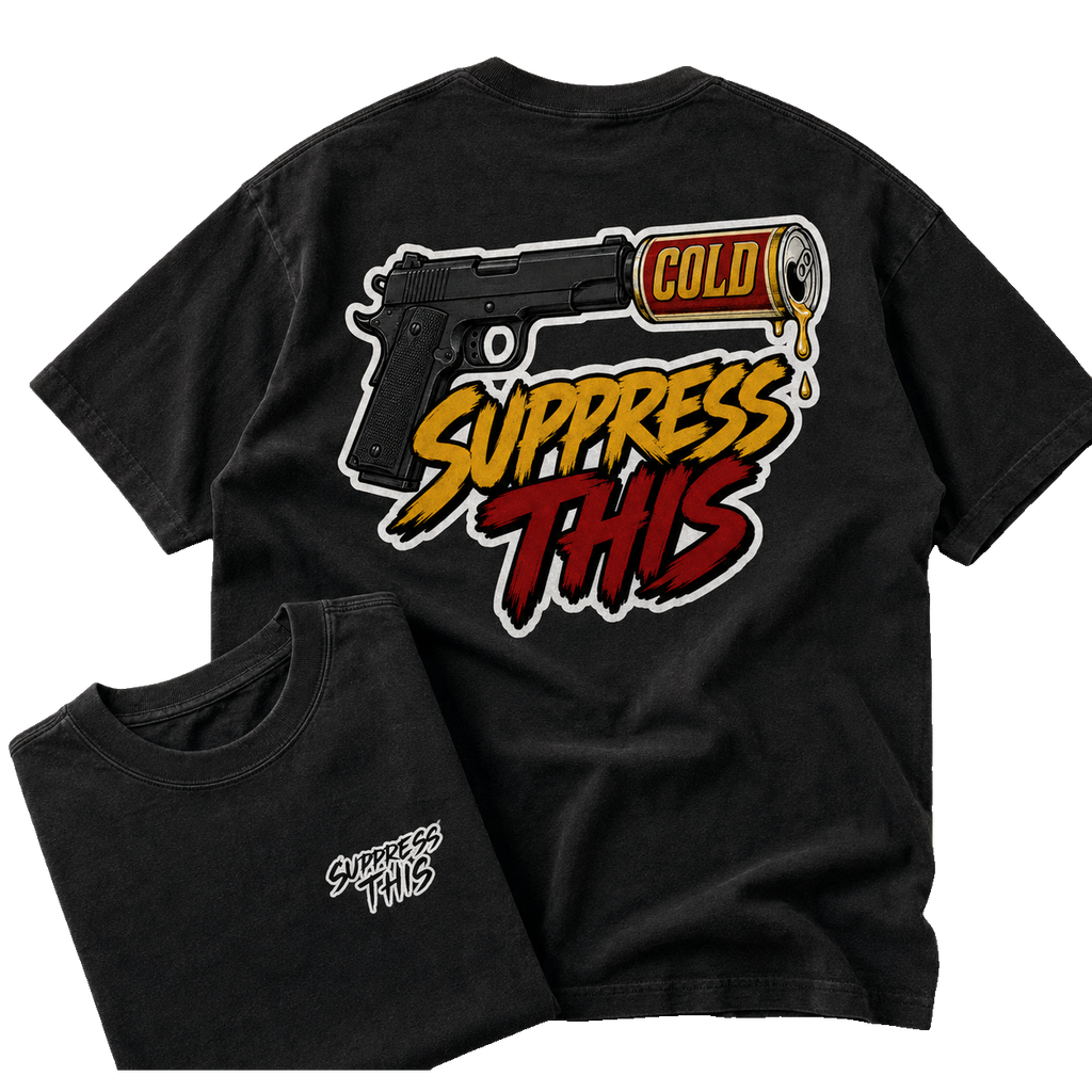 1911 Cold Old School tee — flat lay detail