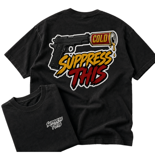 1911 Cold Old School tee — flat lay detail