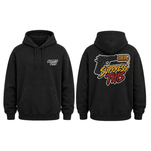 1911 Cold Old School hoodie — front and back, transparent background
