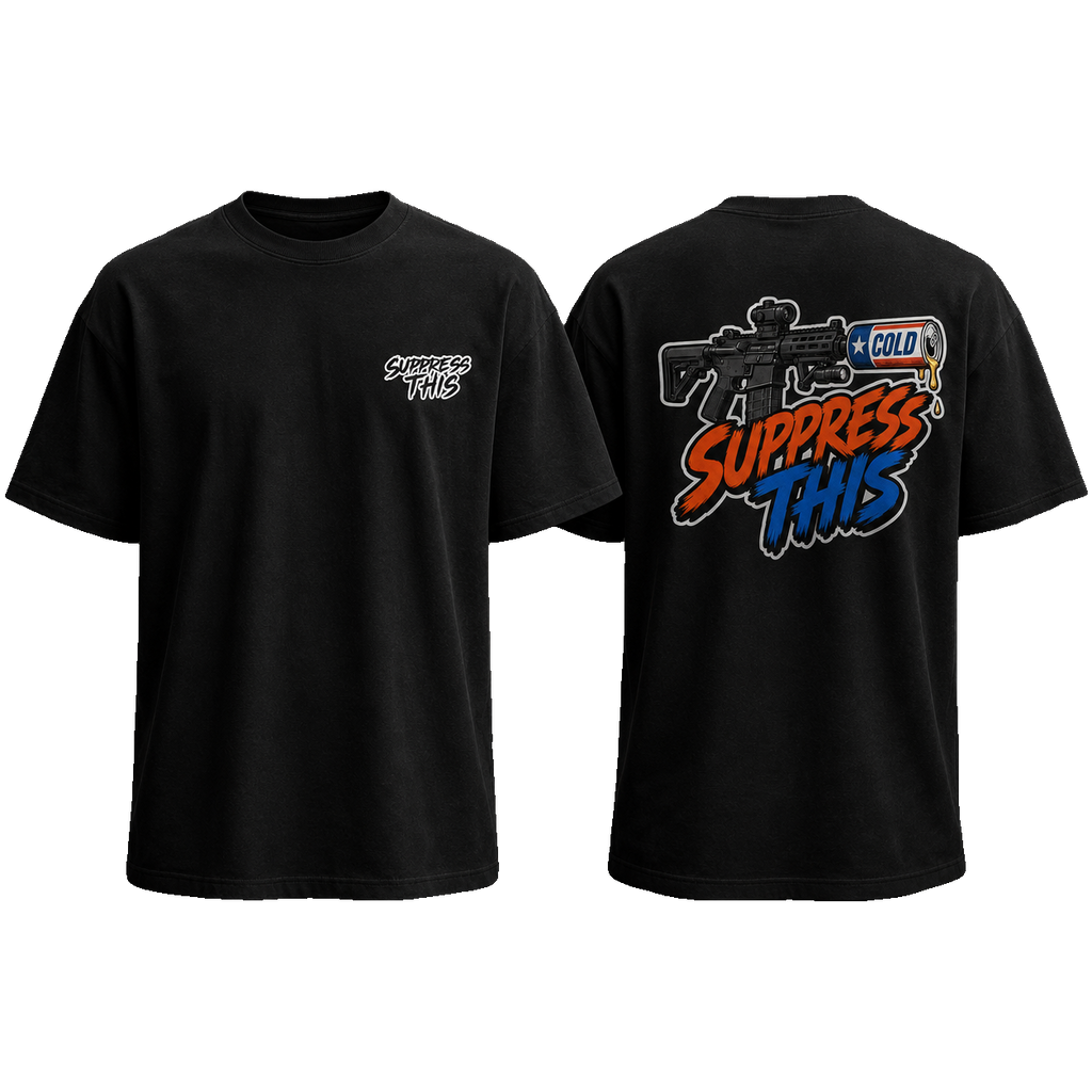 CQB Cold Low Profile tee — front and back, transparent background
