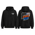 MAC Tallboy Big Night hoodie — front and back, transparent background