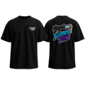 SMG Brew Mag Dump tee — front and back, transparent background